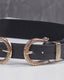 Black Belt Silver Snake Buckle