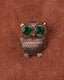 Old Gold Owl Brooch