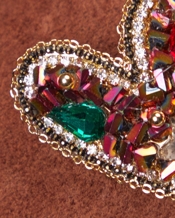Golden Heart-Shaped Pin