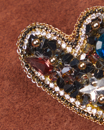 Golden Heart-Shaped Pin