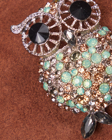 Silver Owl Brooch