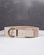 Beige Suede And Elastic Belt