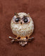 White Owl Brooch