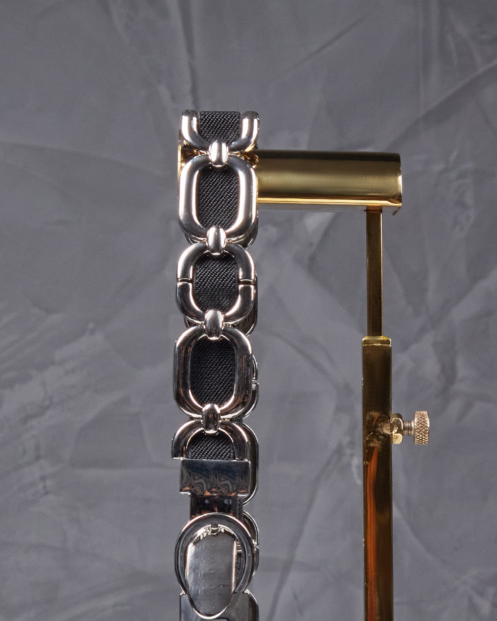Black Belt  Silver Chain