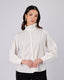 White High-Neck Blouse