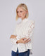 White Rosette Blouse