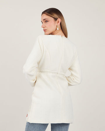 Pearl Tweed Mini Dress