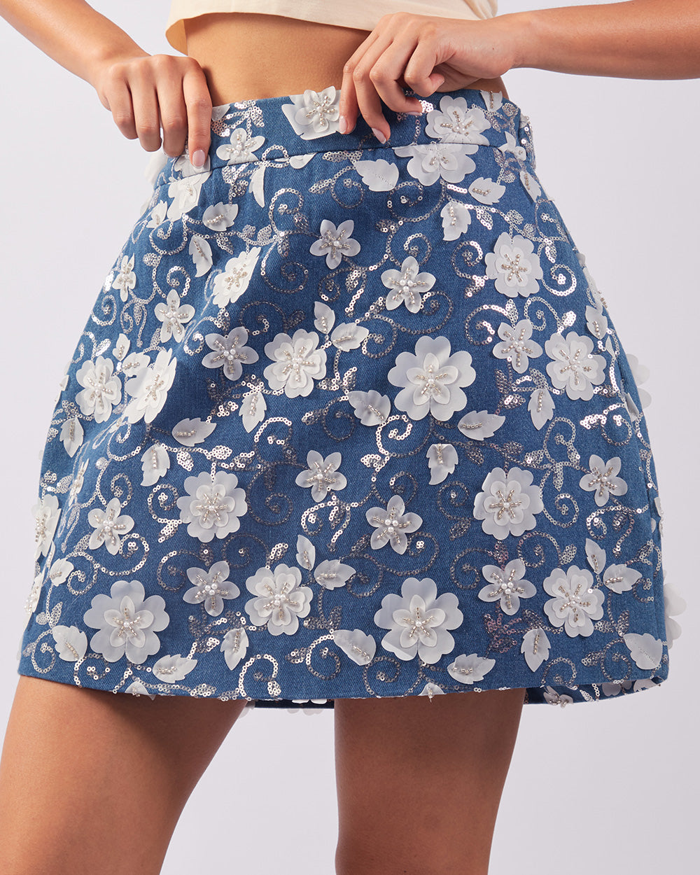 Blue Garden Skirt
