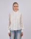 White Blouse Neru Collar