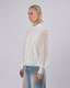 White Blouse Neru Collar
