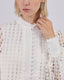White Blouse Neru Collar