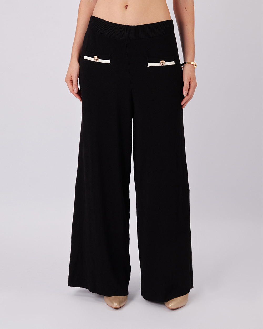 Black Knitted Pants