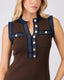Brown Ribbed Long Dress
