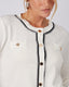Pearl Cardigan Black Trim