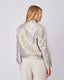 Beige Jacket Light Blue Floral Print