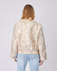 Beige Jacket Gold Floral Print