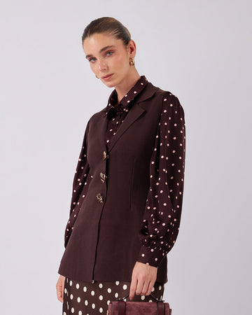 Chocolate Knitted Vest
