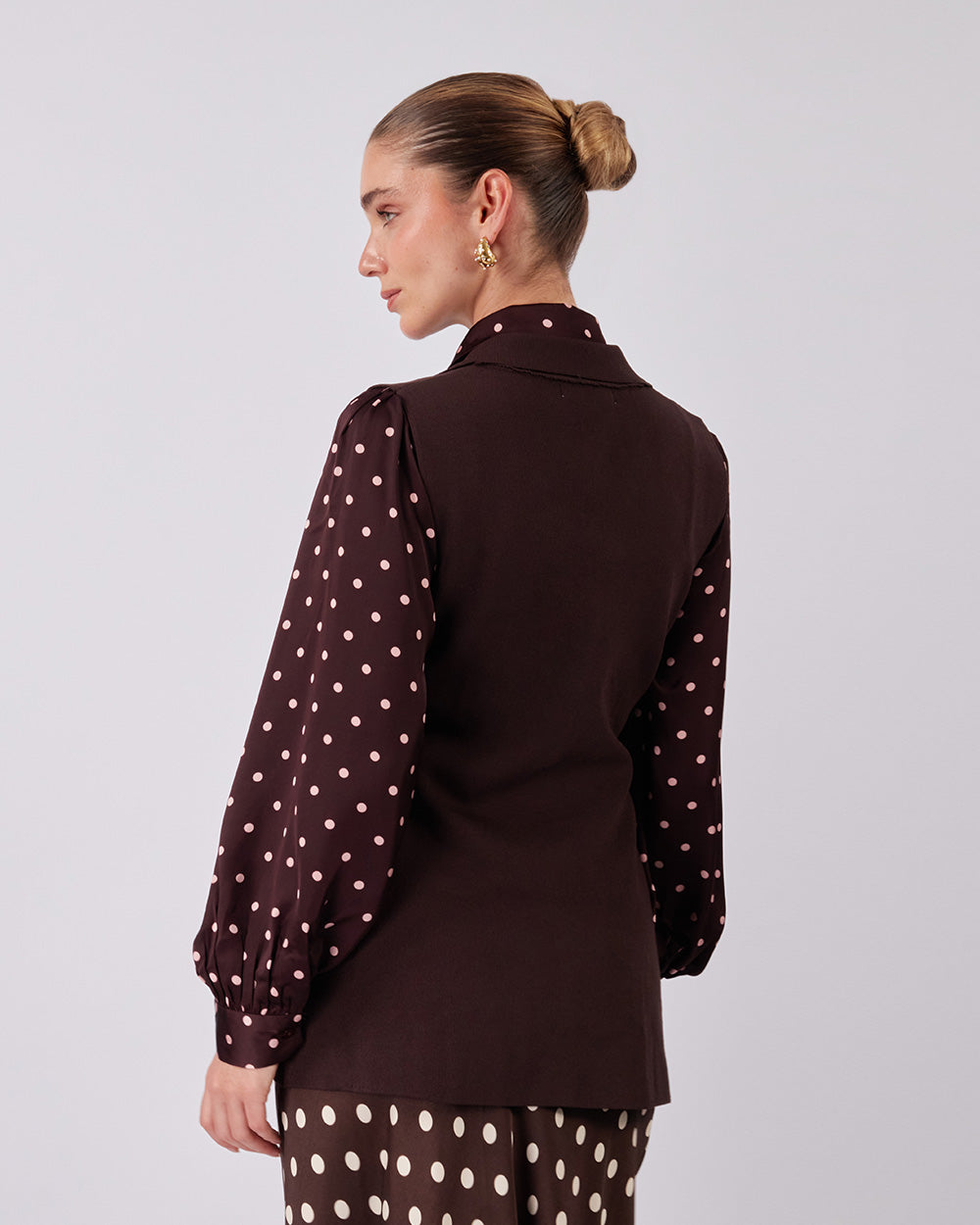 Chocolate Knitted Vest