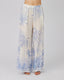 Light Blue Trousers With Blue Flowers