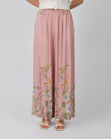 Pink Pants Floral Print