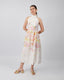 Floral Dress With Tie Neck