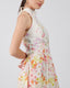Floral Dress With Tie Neck