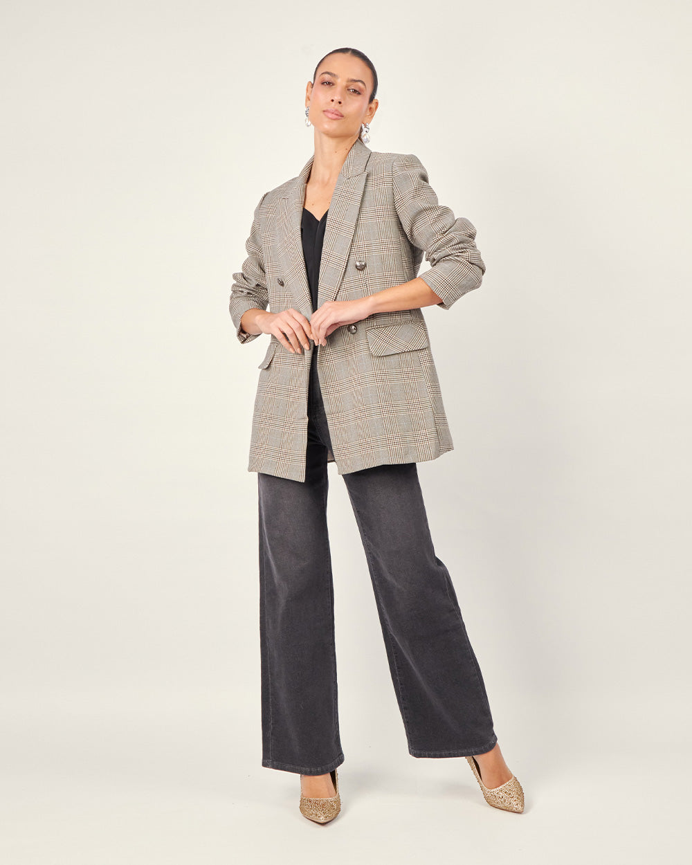 Brown Prince Of Wales Blazer