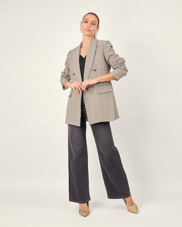 Brown Prince Of Wales Blazer