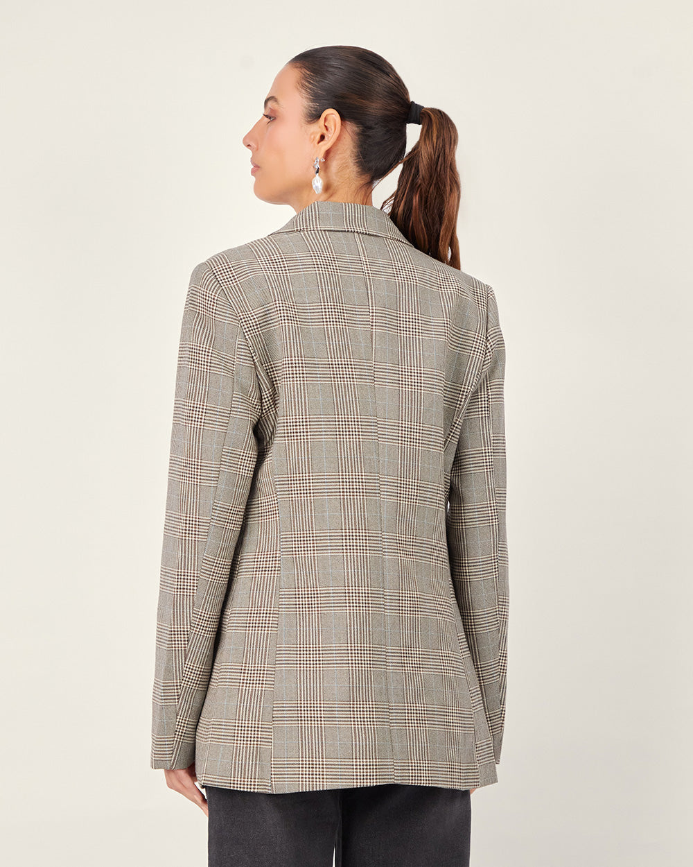 Brown Prince Of Wales Blazer