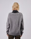Grey Sweater With Rhinestones