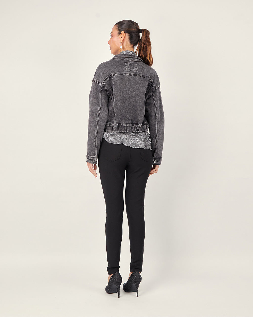 Black Straight-Leg Pants