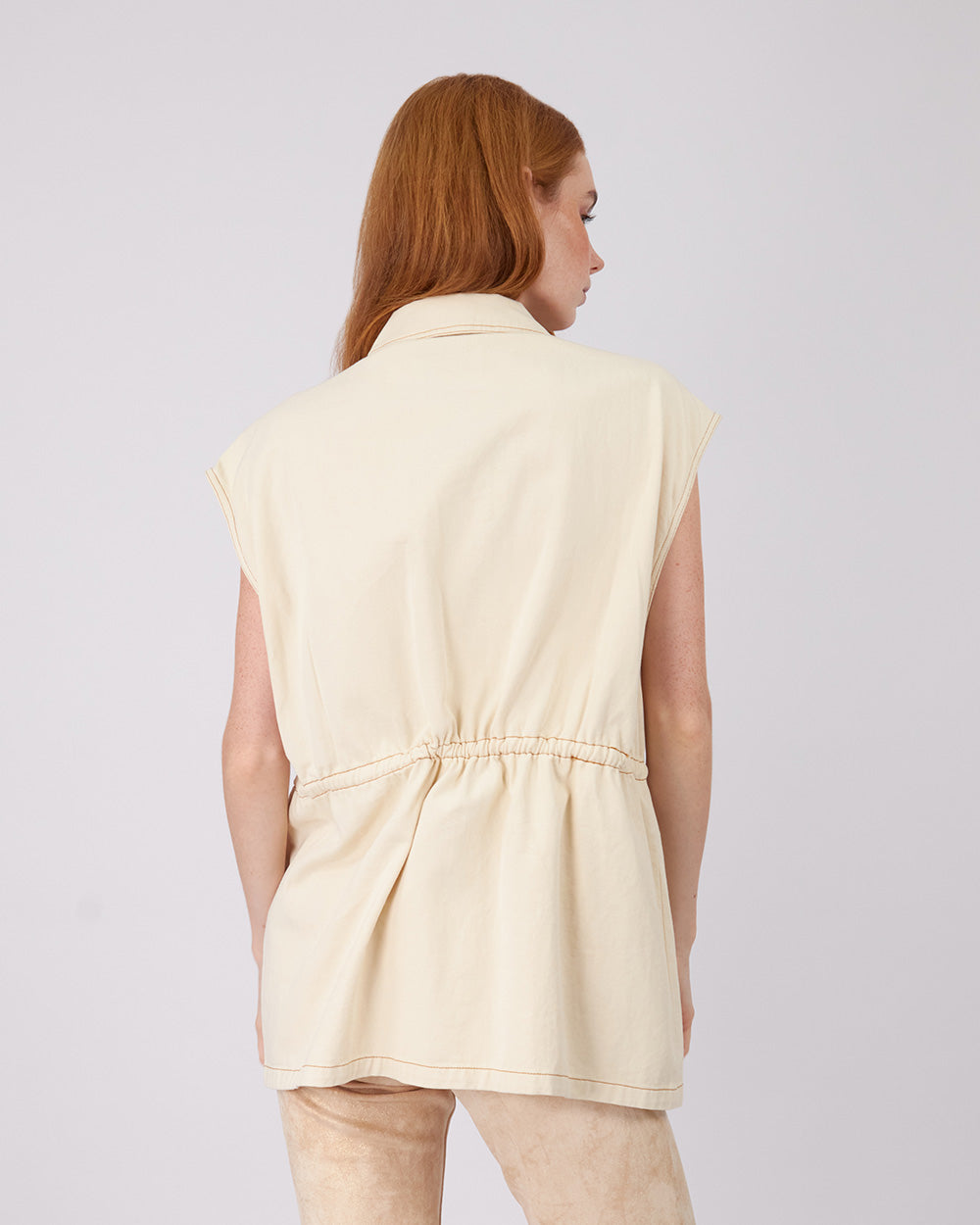 Beige Safai-Style Vest