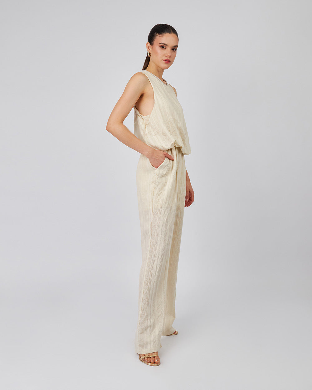 Pearl Jumpsuit With Sparkle