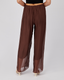 Brown Pants  Elastic Waist