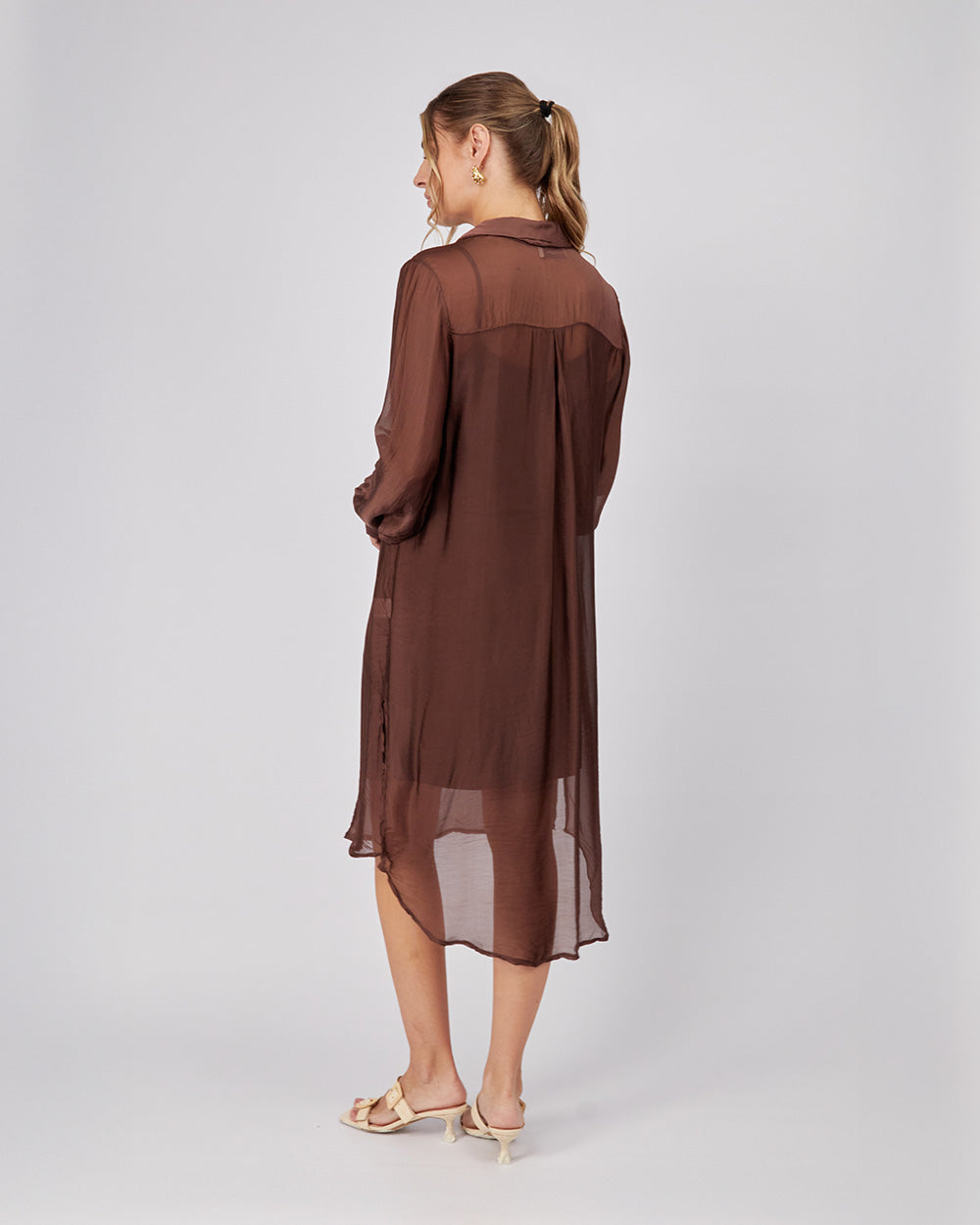Brown Shirt Dress