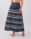 Blue Embroidered Skirt