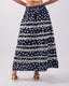 Blue Embroidered Skirt