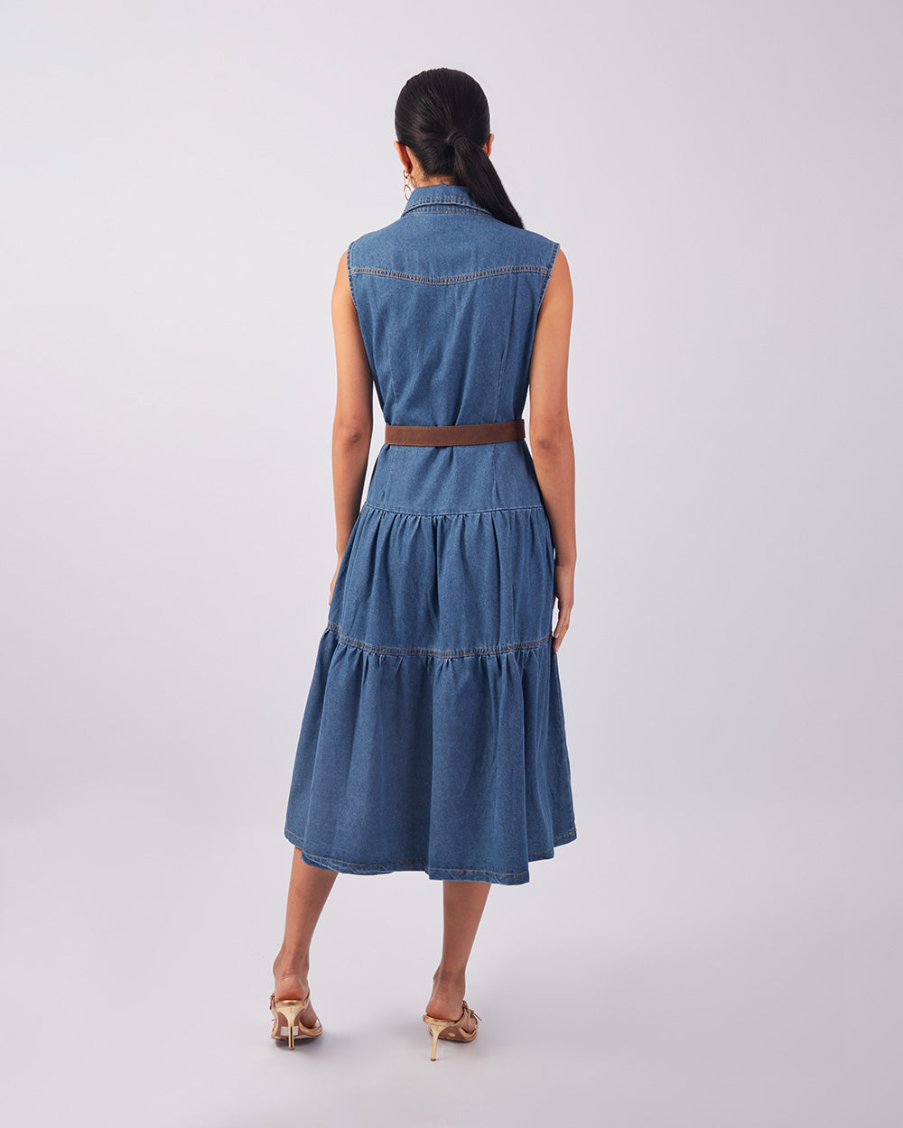 Blue Bloom Denim Dress
