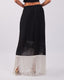 Black Floral Fringe