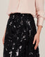 Black Organza Sequin Skirt