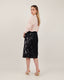 Black Organza Sequin Skirt
