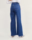 Blue denim wide pants