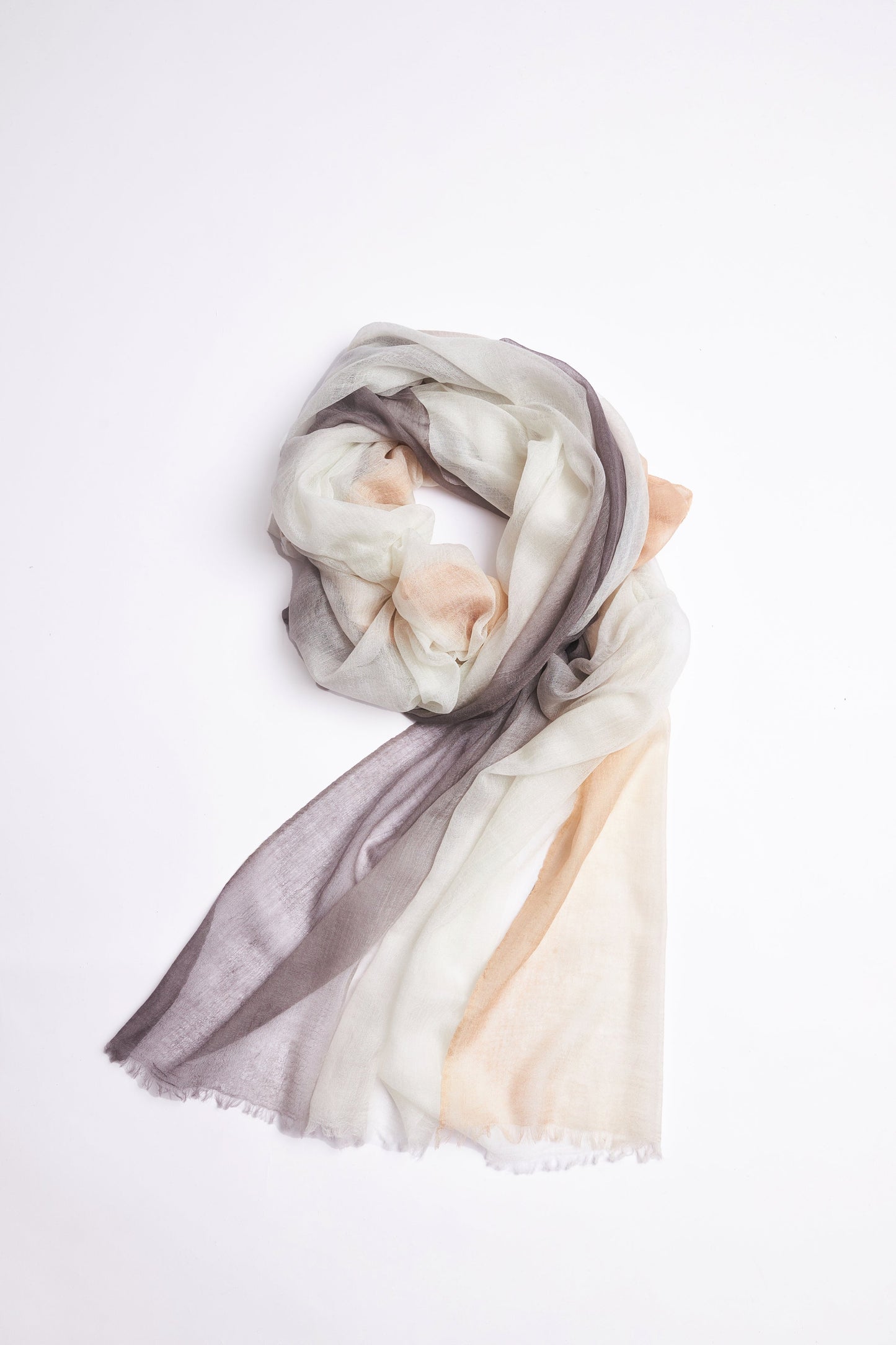 FEATHERLIGHT GRADIENT CASHMERE SCARF