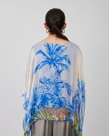 Floral Blouse With Wide Sleeves