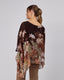 Brown Blouse Floral Print