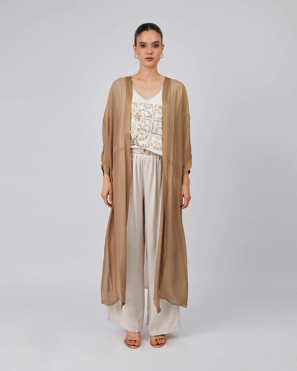 Sand-Colored Overcoat