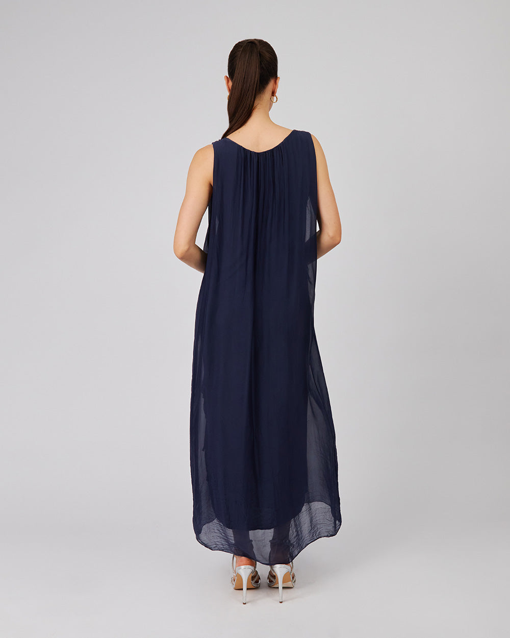 Blue Dress With Ruffles