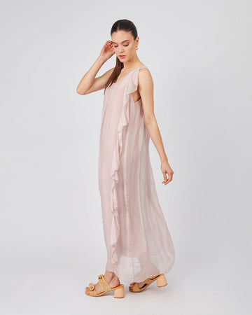 Rosewood Dress With Ruffles