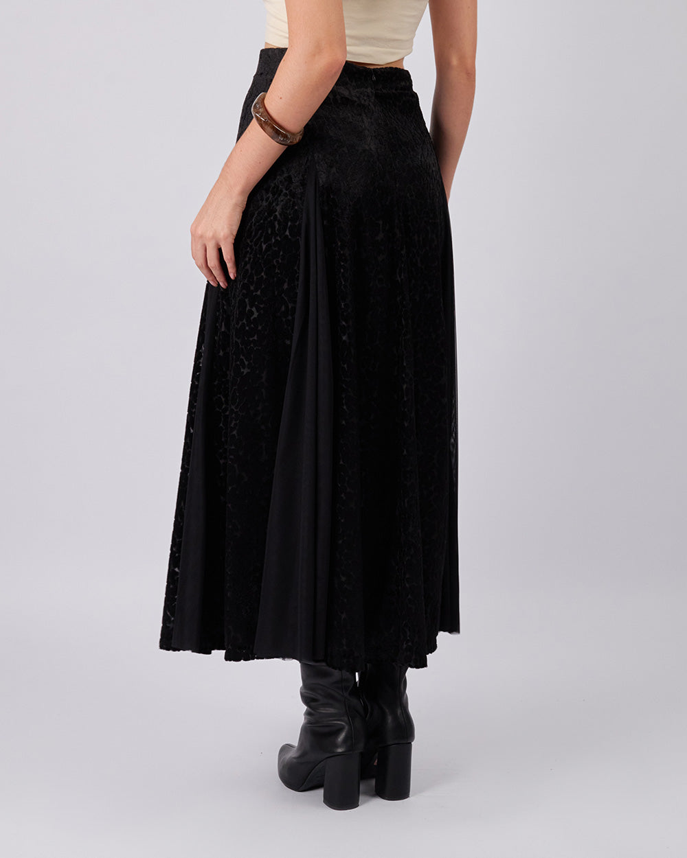 Black Velvet Skirt