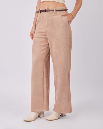 Taupe Wide Leg Pants